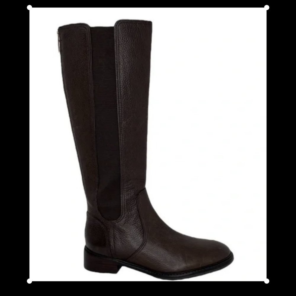Tory Burch zipper leather boots